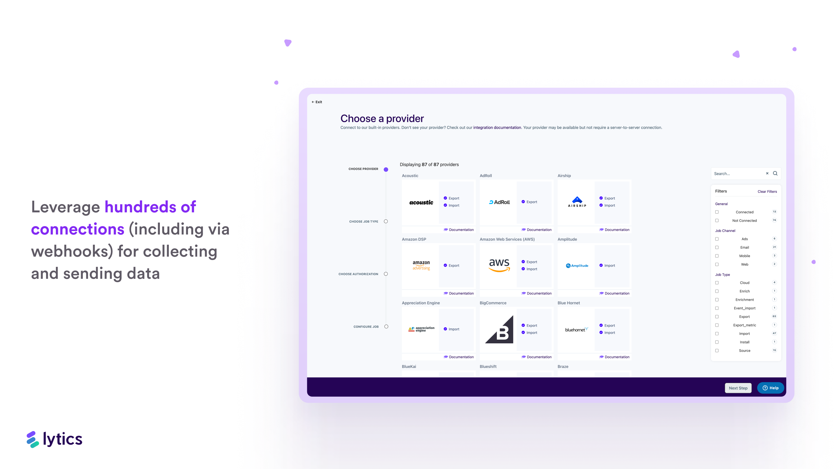 screenshot of Lytics Customer Data Platform